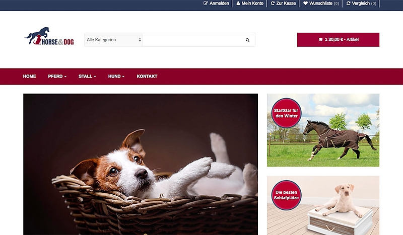 Horse and Dogs Website